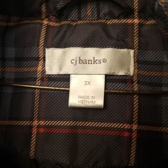 Cj Banks Plaid Quilted Vests NWOT Mens Sz. 3X Blues Black Red Gold - Picture 6 of 9